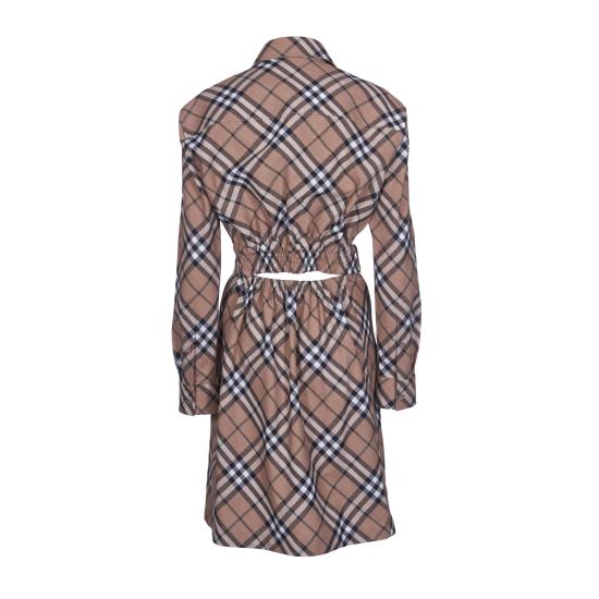  버버리 체크 울 블렌드 셔츠 드레스 8095080 C1202 LINDEN IP CHECK - BURBERRY