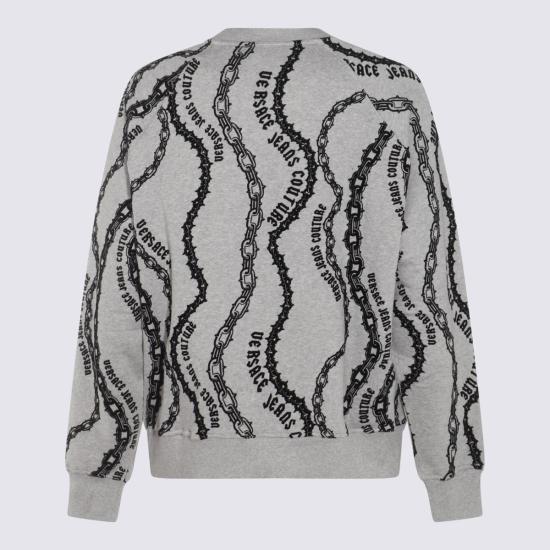 24FW 베르사체 긴팔 티셔츠 77GAI3X0 FS176802 Grey - VERSACE