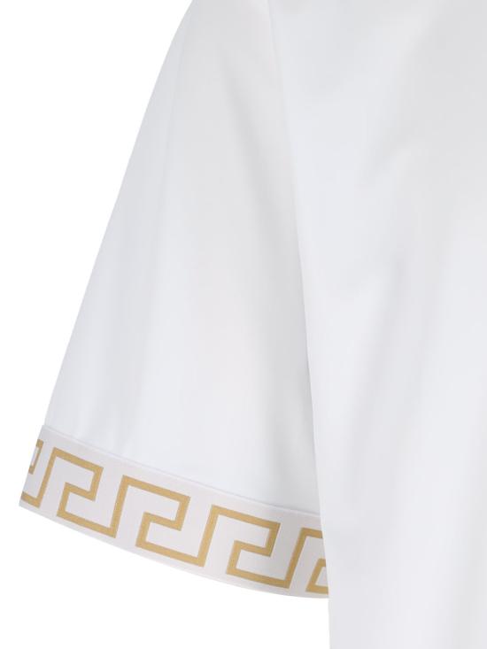 25FW 베르사체 반팔 티셔츠 1004079 1A11119 2W110 White - VERSACE