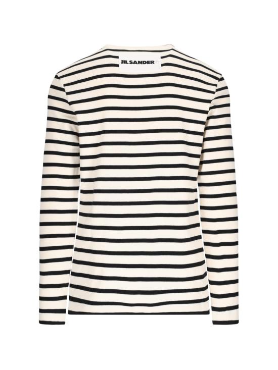 25FW 질샌더 긴팔 티셔츠 J47NH0002 J46497 080 White - JIL SANDER