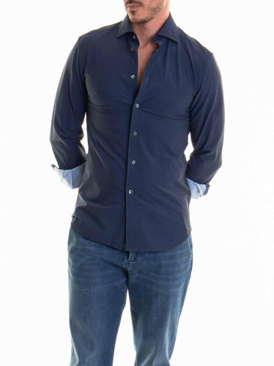  꼬르넬리아니 긴팔 셔츠 94P1789411479001 Blue - CORNELIANI