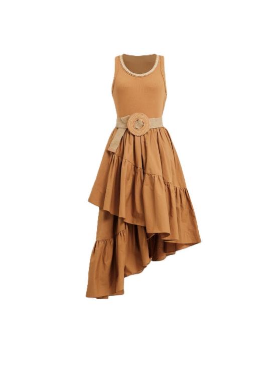 25SS ROSANNA OCAMPO 롱 원피스 RO011CAMEL Beige