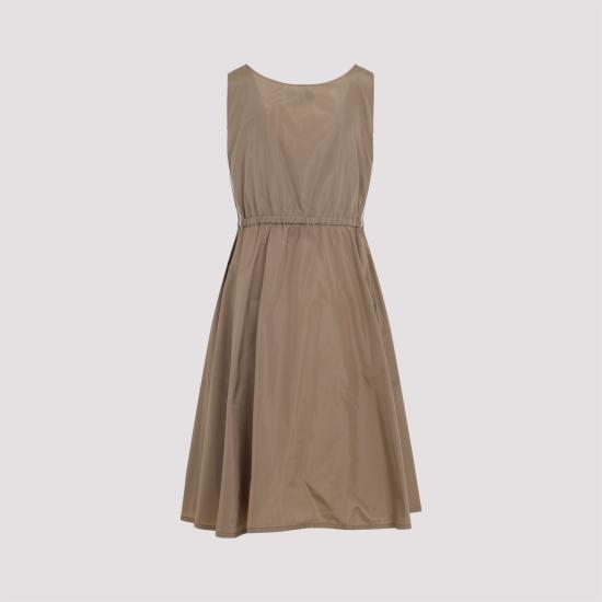 25FW 미우미우 미디 원피스 MF5873SOOO121G F0A68 NUDE NEUTRALS - MIU MIU