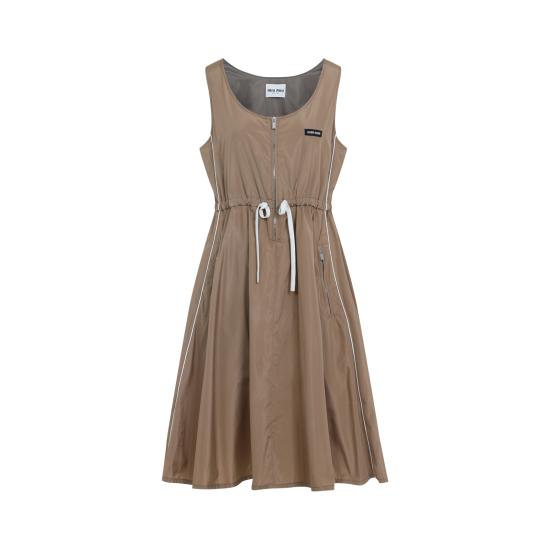 25FW 미우미우 미디 원피스 MF5873SOOO121G F0A68 NUDE NEUTRALS