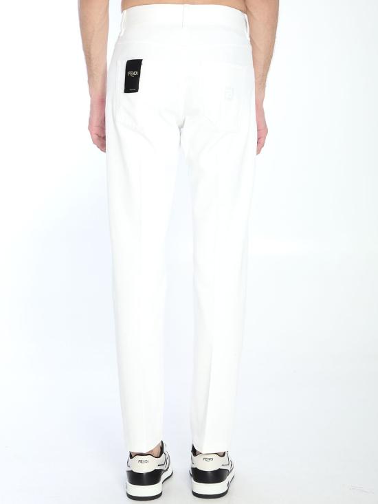 25SS 펜디 스트레이트 팬츠 FLP288AUAH F0QA0 WHITE - FENDI