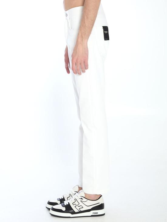 25SS 펜디 스트레이트 팬츠 FLP288AUAH F0QA0 WHITE - FENDI