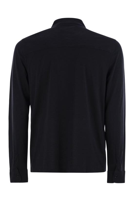 25SS 마제스틱필라쳐 긴팔 티셔츠 S25M296 003 BLUE - MAJESTIC FILATURES