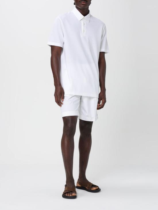 26SS 브리오니 폴로 티셔츠 UJSZ0LPA627 9000 White - BRIONI