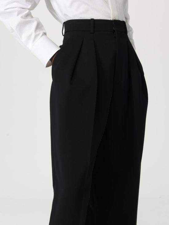 25FW 생로랑 스트레이트 팬츠 824389Y7E63 1000 Black - SAINT LAURENT