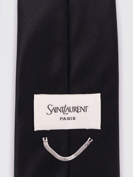 25SS 생로랑 넥타이 8242023Y011 1000 Black - SAINT LAURENT