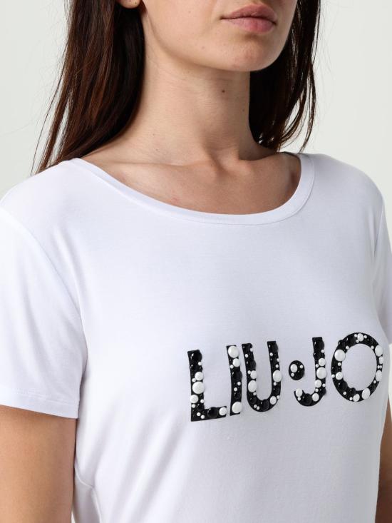 25SS 리우조 반팔 티셔츠 VA5156JS360 M9204 White - LIU JO