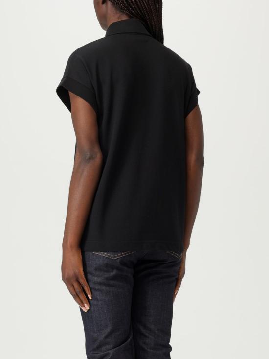 25FW 생로랑 폴로 티셔츠 824091Y37HC 1000 Black - SAINT LAURENT