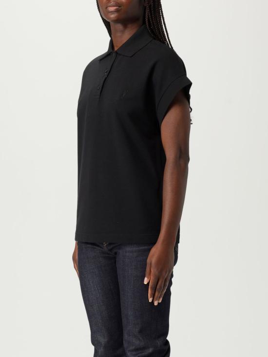 25FW 생로랑 폴로 티셔츠 824091Y37HC 1000 Black - SAINT LAURENT