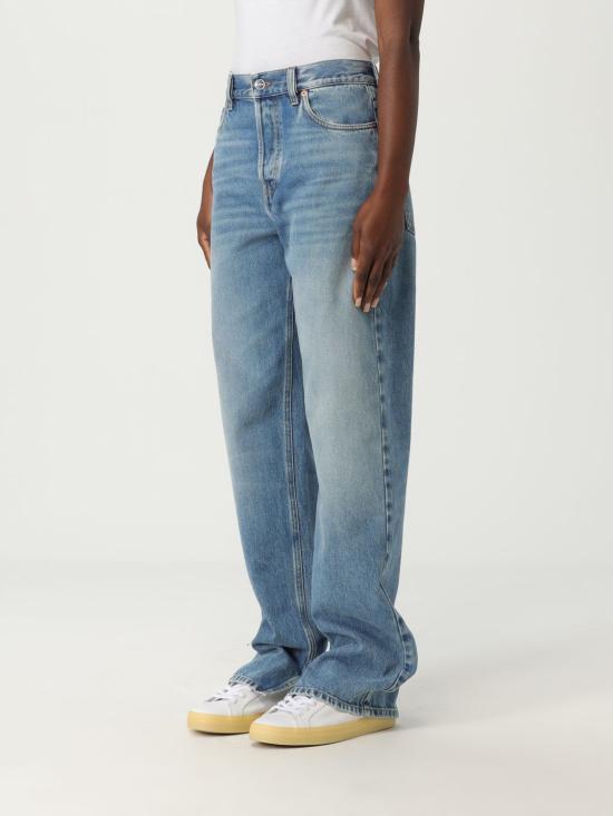 25FW 구찌 라벨 데님 트라우저 786815XDC7Q 4009 Blue - GUCCI