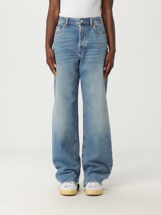 25FW 구찌 라벨 데님 트라우저 786815XDC7Q 4009 Blue