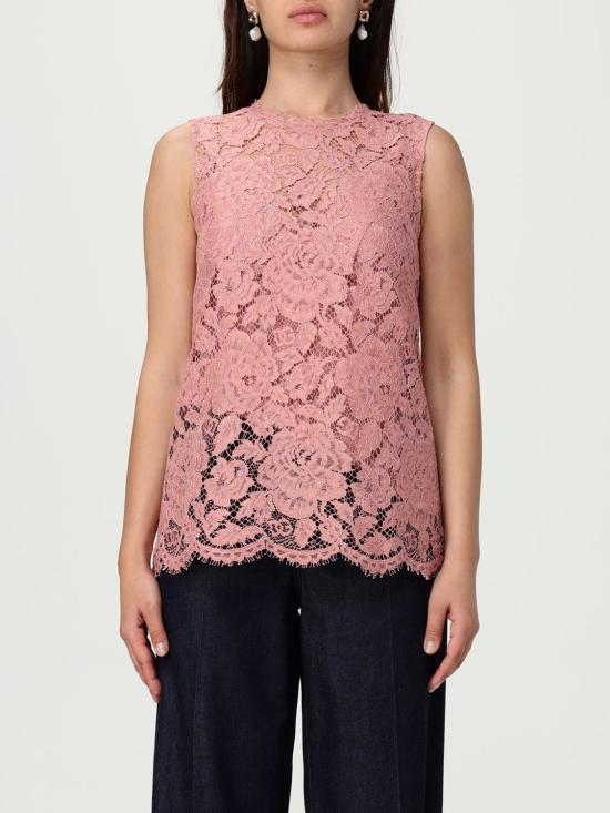 25FW 돌체앤가바나 민소매 티셔츠 F73G9THLM7L F0473 Pink