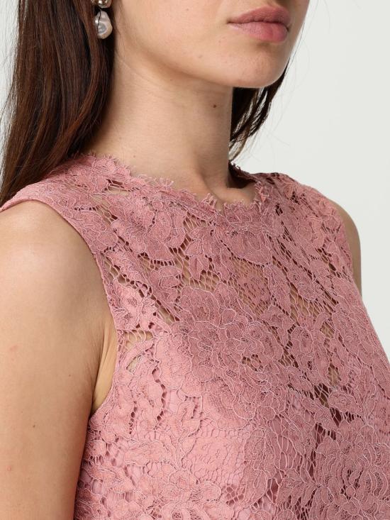 25FW 돌체앤가바나 민소매 티셔츠 F73G9THLM7L F0473 Pink - DOLCE & GABBANA