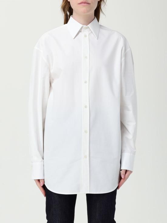 25FW 생로랑 블라우스 832339Y1J61 9601 White