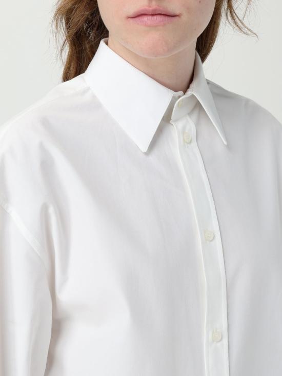 25FW 생로랑 블라우스 832339Y1J61 9601 White - SAINT LAURENT