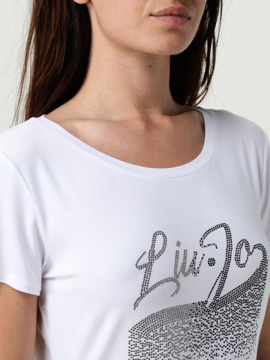 25SS 리우조 반팔 티셔츠 VA5157JS360 M9193 White - LIU JO