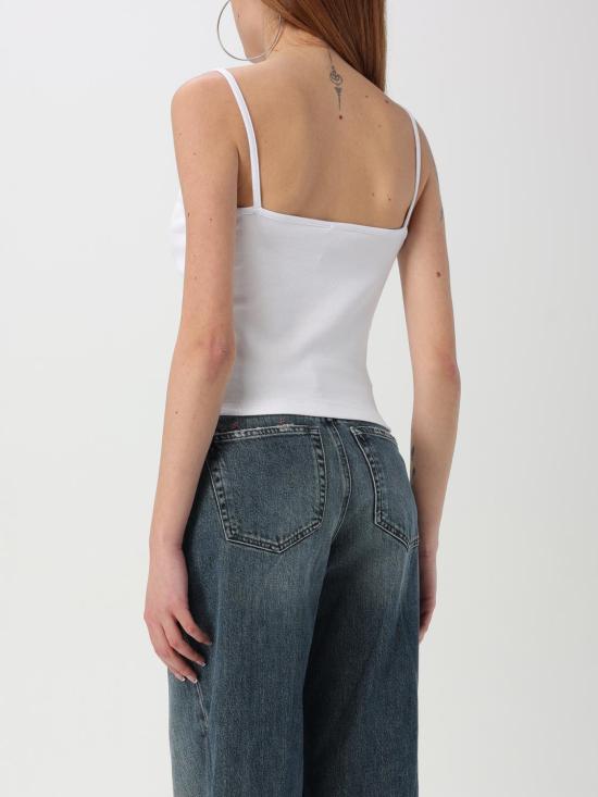 25FW 디젤 민소매 티셔츠 A051070EJAI 100 White - DIESEL