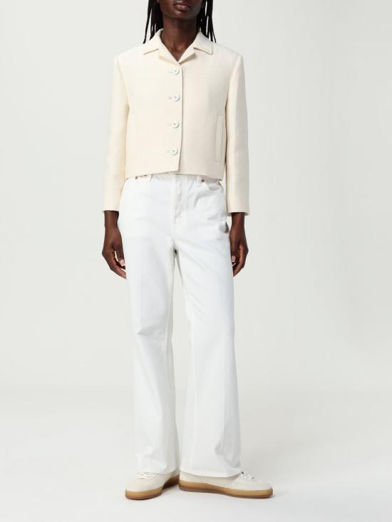 25FW 구찌 플레어 크롭 데님 팬츠 817989XDC8W 9000 White - GUCCI