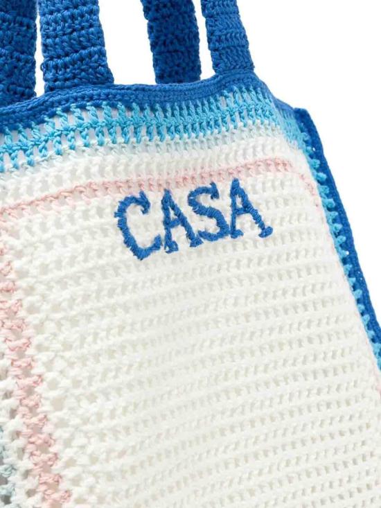 25SS 카사블랑카 토트백 APS25BAG12101 Blue - CASABLANCA