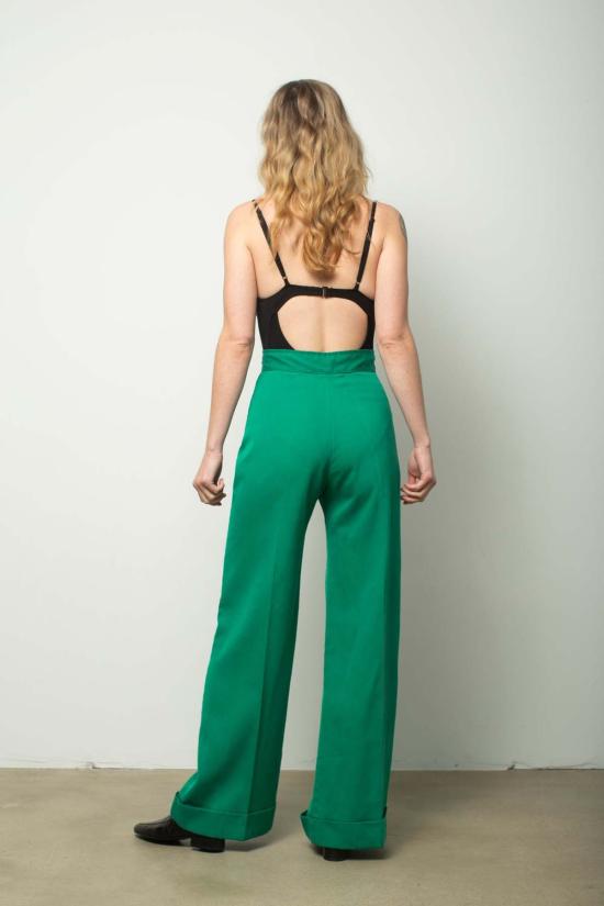  Preservation Vintage 스트레이트 팬츠 Preservation 빈티지 그린 와이드 레그 팬츠 - OTHER BRANDS