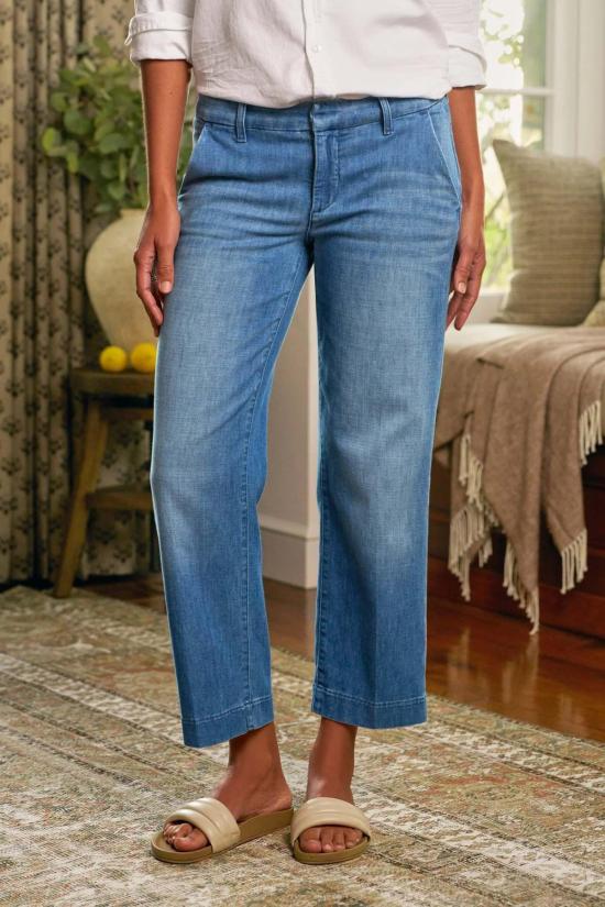  프랭크 앤 에일린 데님 팬츠 프랭크 & 일린 웨스트포트 치노 1968 블루 워시 - FRANK & EILEEN