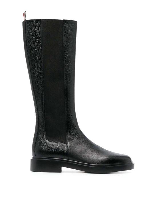 25FW 톰브라운 페블 그레인 4바 니 하이 첼시 부츠 FFB138A06257001 Black