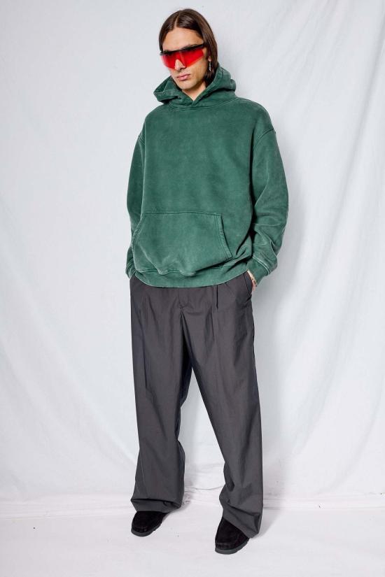  어셈블리 뉴욕 어셈블리 페이디드 그린 후드 티셔츠 - ASSEMBLY NEW YORK