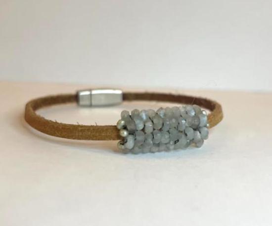  Martell 팔찌 마르텔 S/S & 베르메일 믹스 가죽 브레이슬릿 브레이슬릿 - OTHER BRANDS