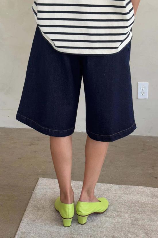  르 본 숍 데님 숏팬츠 Le Bon Shoppe Liam 버뮤다 쇼트 로우 데님 - Le Bon Shoppe