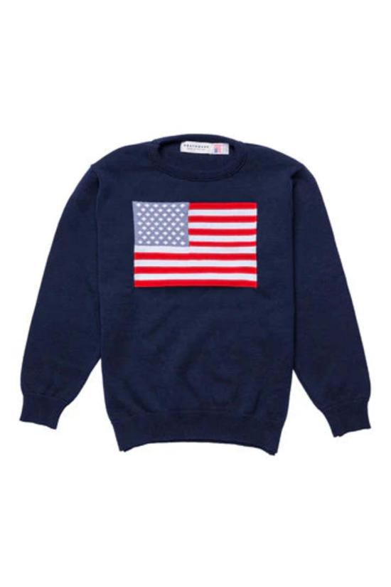  보트하우스 스웨터 아메리칸 플래그 니트 크루