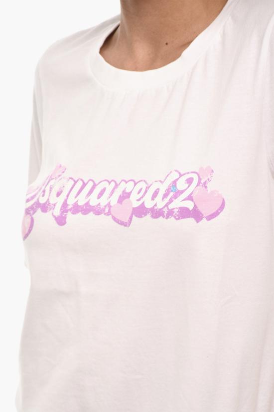  디스퀘어드2 반팔 티셔츠 S72GD0519 S24668 100 White - DSQUARED2