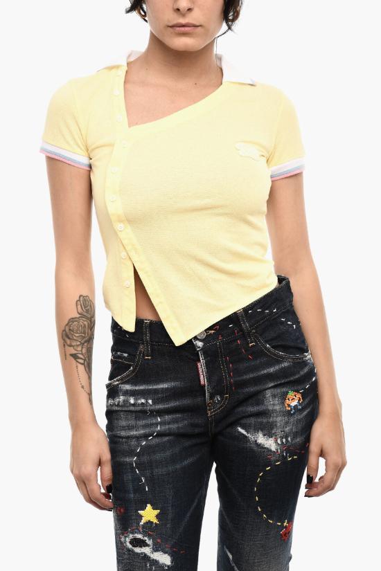  디스퀘어드2 반팔 티셔츠 S72NC1076 S22743 169 Yellow
