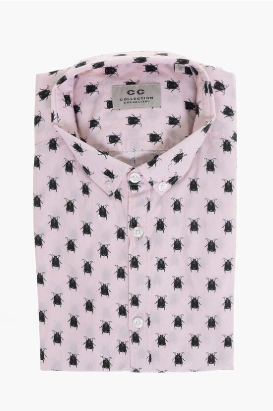  꼬르넬리아니 긴팔 셔츠 83IX52 9161440 048 Pink