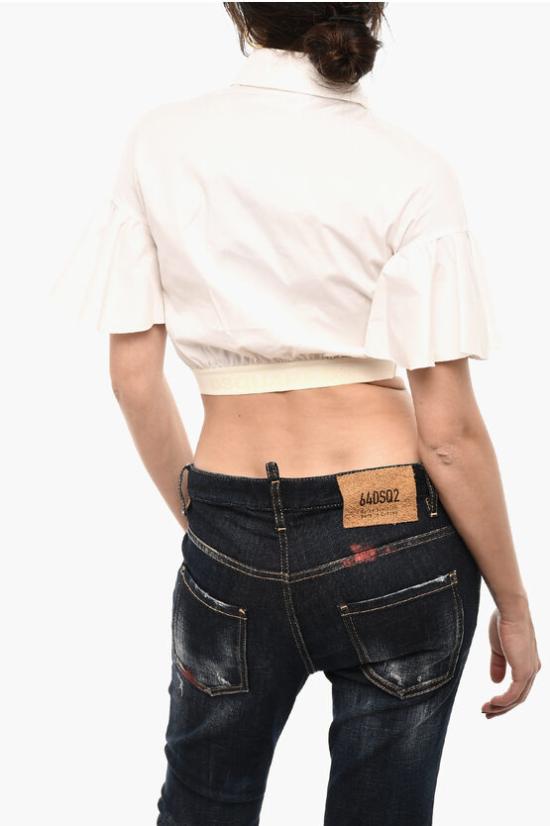  디스퀘어드2 블라우스 S75DL0830 S44131 100 White - DSQUARED2