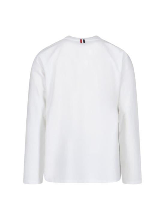 25FW 톰브라운 긴팔 티셔츠 MJS253A J0138100 WHITE - THOM BROWNE