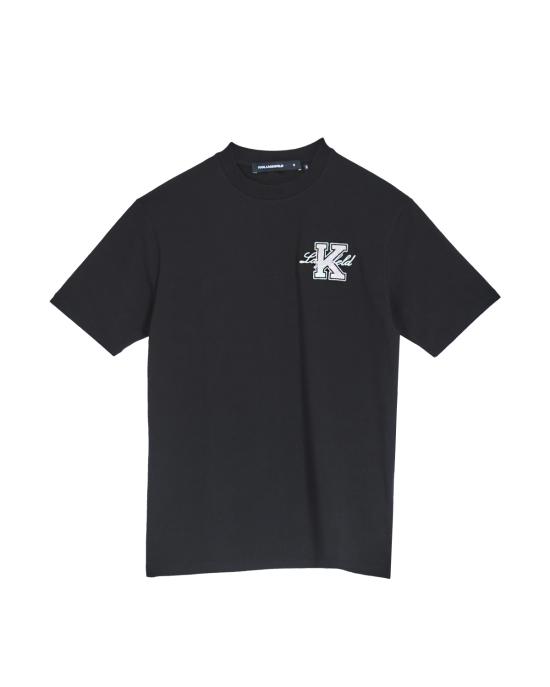 25SS 칼라거펠트 반팔 티셔츠 KM755148 552221 990 black NERO