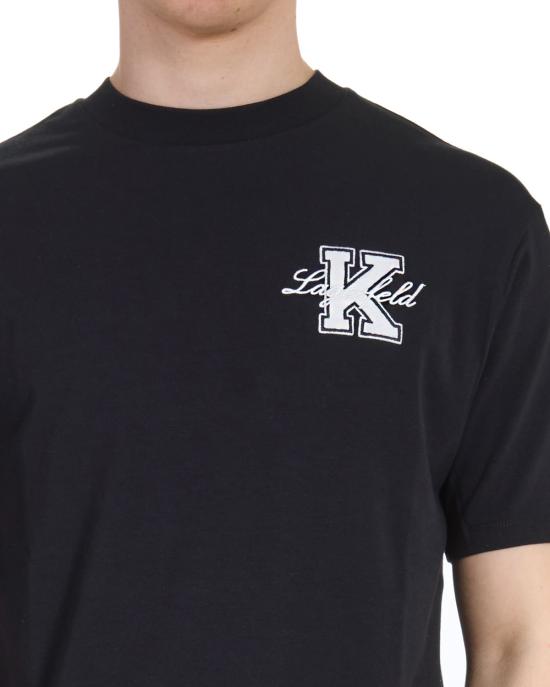 25SS 칼라거펠트 반팔 티셔츠 KM755148 552221 990 black NERO - KARL LAGERFELD