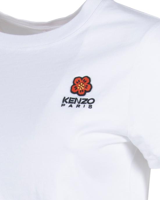 26SS 겐조 보케 플라워 크레스트 티셔츠 FC62TS0124SO 01 white BIANCO - KENZO