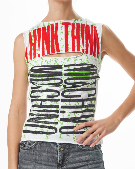 25SS 모스키노 민소매 티셔츠 251D 1212 0441 1393 MULTICOLOR - MOSCHINO