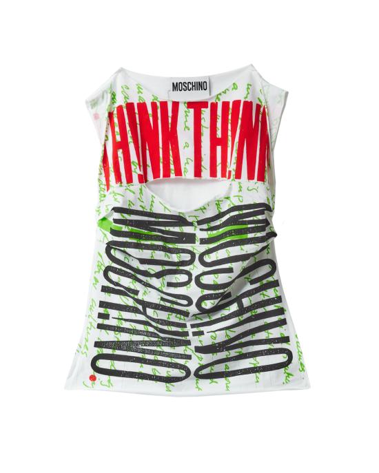 25SS 모스키노 민소매 티셔츠 251D 1212 0441 1393 MULTICOLOR