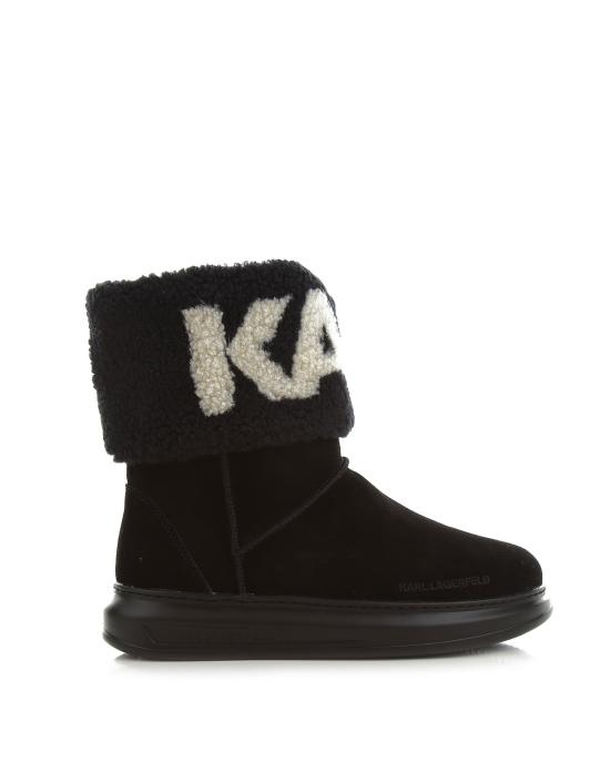 25FW 칼라거펠트 부츠 KL44552 700 black suede NERO