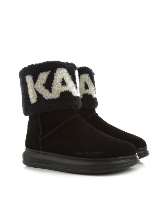 25FW 칼라거펠트 부츠 KL44552 700 black suede NERO - KARL LAGERFELD