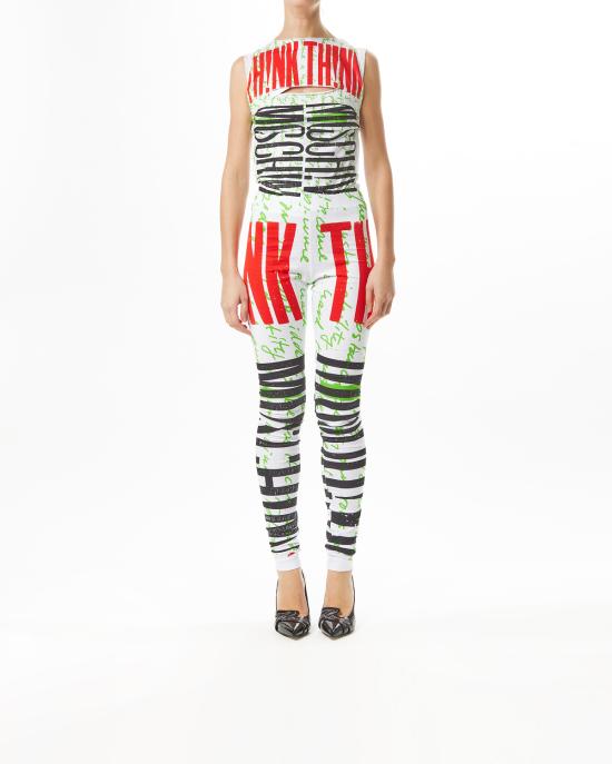 25SS 모스키노 트레이닝/조거 팬츠 251D 0330 0441 1393 MULTICOLOR - MOSCHINO