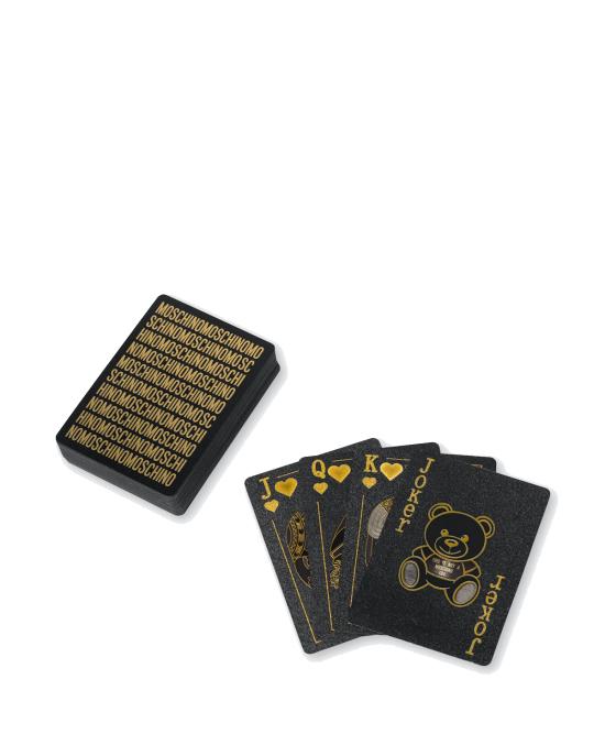 26FW 모스키노 가죽소품 7704 8304 A1555 NERO ORO
