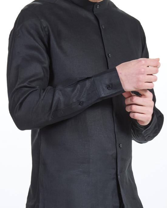 25SS 칼라거펠트 긴팔 셔츠 KM605035 552667 990 black NERO - KARL LAGERFELD