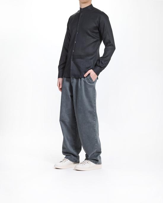25SS 칼라거펠트 긴팔 셔츠 KM605035 552667 990 black NERO - KARL LAGERFELD